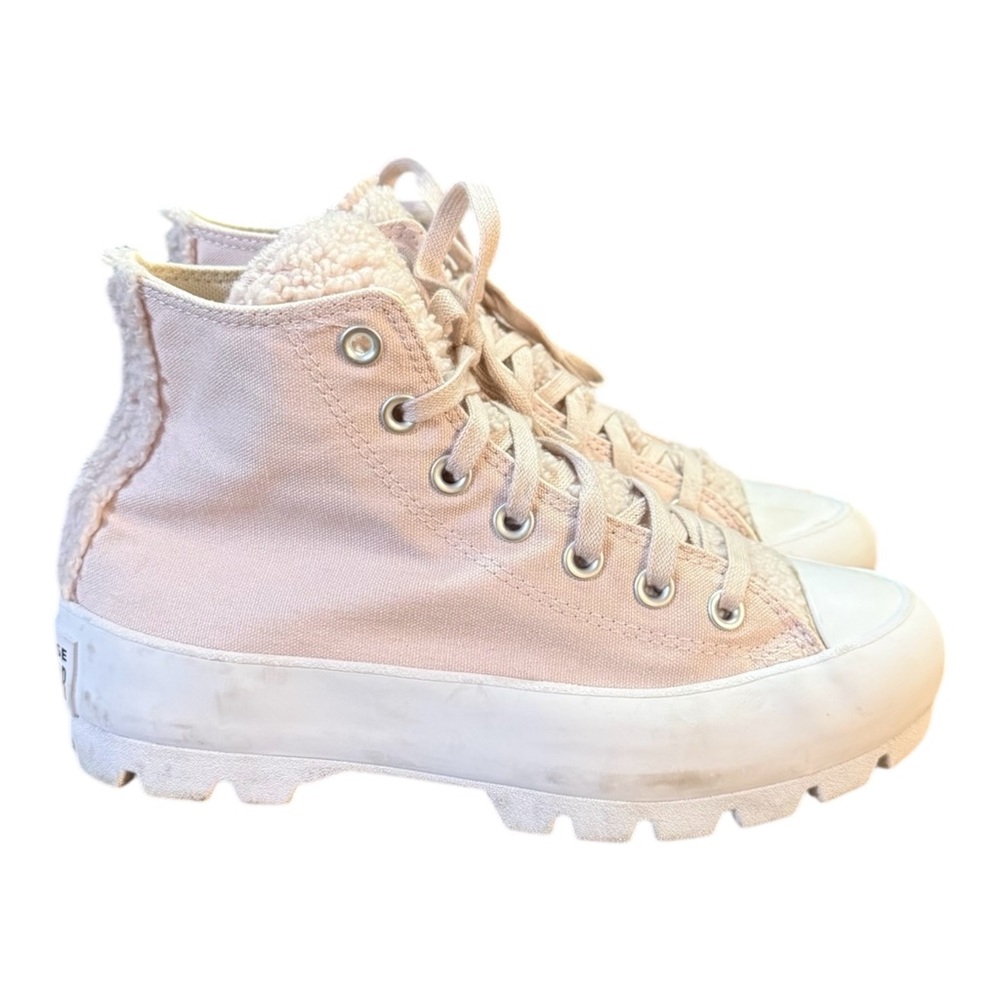 Converse Chuck Taylor All Star Lugged Cozy "Barely Rose" Sneakers Women’s Size 7